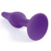 Фиолетовая анальная втулка Silcone Purple Plug Large - 12,5 см.