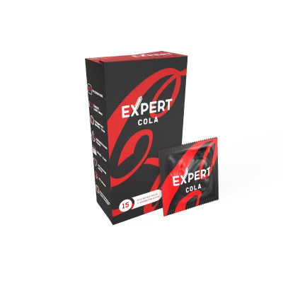 Презервативы с ароматом колы Expert Cola - 15 шт.