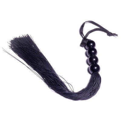 Черная силиконовая плеть - 37 см.