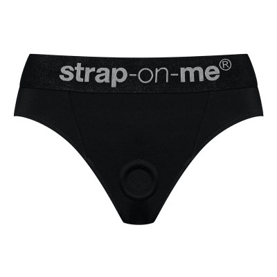 Черные трусики для насадок Heroine Lingerie Harness - size XL