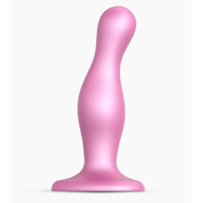 Розовая насадка Strap-On-Me Dildo Plug Curvy size M Розовая насадка Strap-On-Me Dildo Plug Curvy size M