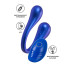 Синий многофункциональный вибратор Inefy с пультом ДУ