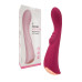 Малиновый вибратор для G-стимуляции - 19,1 см.