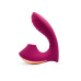 Сливовый вибромассажер с вакуумной стимуляцией клитора