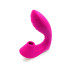 Ярко-розовый вибромассажер с вакуумной стимуляцией клитора