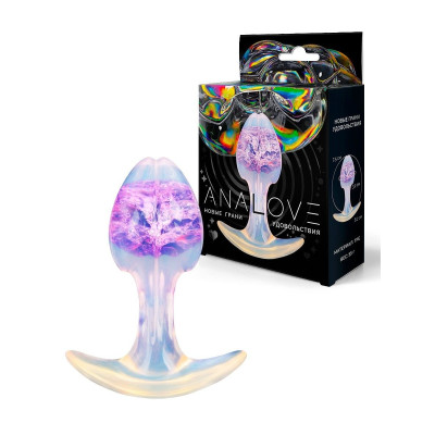 Сиреневатая анальная втулка - 8,2 см.