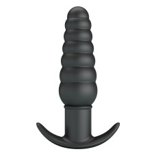 Черный анальный вибростимулятор Aeolis - 11 см.