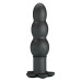 Черный анальный вибростимулятор Jadier - 11 см.