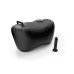Черное надувное кресло с платформой для фиксации дилдо Body Dock Inflatable Love Seat