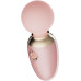 Нежно-розовый мини-вибратор с функцией нагрева Ava