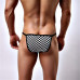 Мужские трусы-танга в черно-белую клетку