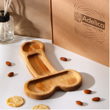 Деревянное блюдо для подачи в форме члена (25 х 16,5 х 1,7 см)