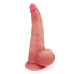 Телесный вибратор-реалистик на присоске - 30 см.