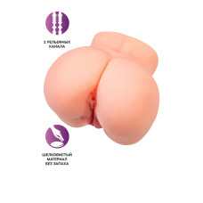 Реалистичный мастурбатор в форме попки с двумя любовными входами Реалистичный мастурбатор в форме попки с двумя любовными входами