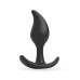 Черный анальный стимулятор - 9,2 см.