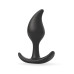 Черный анальный стимулятор - 9,2 см.