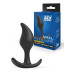 Черный анальный стимулятор - 9,2 см.