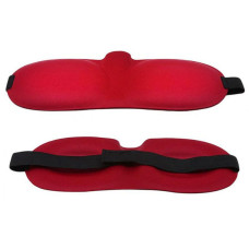 Красная глухая маска на резинке