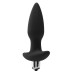 Черная анальная вибропробка FantASStic Vibrating Plug - 14 см.