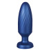 Синяя анальная пробка 4 Inch Silicone Anal Plug - 12 см.