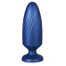 Синяя анальная пробка G Stuck Silicone Anal Plug - 13,5 см.