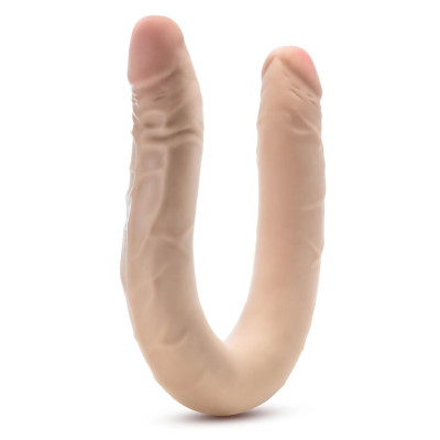 Телесный двусторонний фаллоимитатор 16.5 Inch Double Dong - 41,9 см.