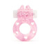 Розовое эрекционное виброкольцо в форме зайчика