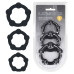 Набор из 3 эрекционных колец Beaded Silicone Cockring Set