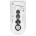 Черная анальная елочка Beaded Silicone Anal Probe with Loop