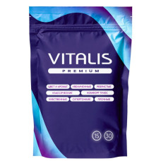 Классические презервативы VITALIS Premium Natural - 15 шт.