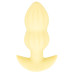 Желтая анальная пробка с вибрацией Cuties Vibrating Mini Butt Plug - 8 см.