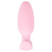 Розовая анальная пробка с вибрацией Cuties Vibrating Mini Butt Plug - 8 см.