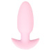 Розовая анальная пробка с вибрацией Cuties Vibrating Mini Butt Plug - 8 см.