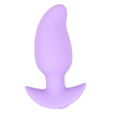 Сиреневая анальная пробка с вибрацией Cuties Vibrating Mini Butt Plug - 8 см.