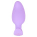 Сиреневая анальная пробка с вибрацией Cuties Vibrating Mini Butt Plug - 8 см.