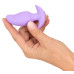 Сиреневая анальная пробка с вибрацией Cuties Vibrating Mini Butt Plug - 8 см.