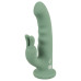 Зеленый вибратор-ротатор Luvio - 19,3 см.