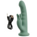 Зеленый вибратор-ротатор Luvio - 19,3 см.