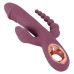 Сливовый вибратор с клиторальным отростком и анальным хвостом Slim Triple Plum - 21,4 см. Сливовый вибратор с клиторальным отростком и анальным хвостом Slim Triple Plum - 21,4 см.