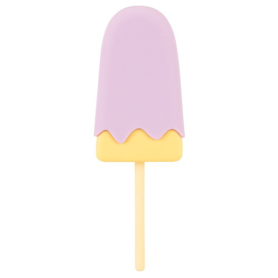 Сиреневый мини-вибратор в форме пломбира Vibrating Popsicle