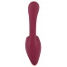 Малиновый вибратор с подвижными язычками 2 Function Vibrator - 20,6 см.