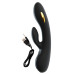 Черный вибратор-кролик с электростимуляцией E-Stim Rabbit Vibrator - 20,5 см.