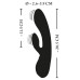 Черный вибратор-кролик с электростимуляцией E-Stim Rabbit Vibrator - 20,5 см.