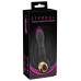 Черный вибратор с мощной поступательной стимуляцией Strong Thrusting Vibrator