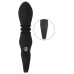 Черный вибратор с мощной поступательной стимуляцией Strong Thrusting Vibrator