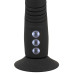 Черный вибратор с поступательными движениями G and P-Spot Thrusting Vibrator - 23 см.