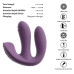 Фиолетовый тройной вибратор MIREVA RC Triple Hands-Free Vibrator