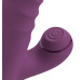 Фиолетовый вибратор-кролик с функцией постукивания и фрикциями 3 Function Rabbit Vibrator - 23,7 см.