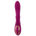 Фиолетовый вибратор 3 Function Vibrator с вращением бусин - 23 см.