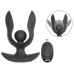 Черная расширяющаяся анальная пробка с вибрацией RC Inflatable Expander Plug with Vibration